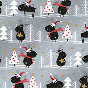 SUSY CARD Papier cadeau de Noël "renne noir"
