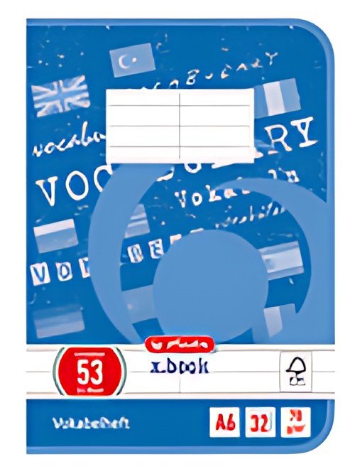 herlitz Vokabelheft x.book, DIN A6, 2-spaltig, 32 Blatt