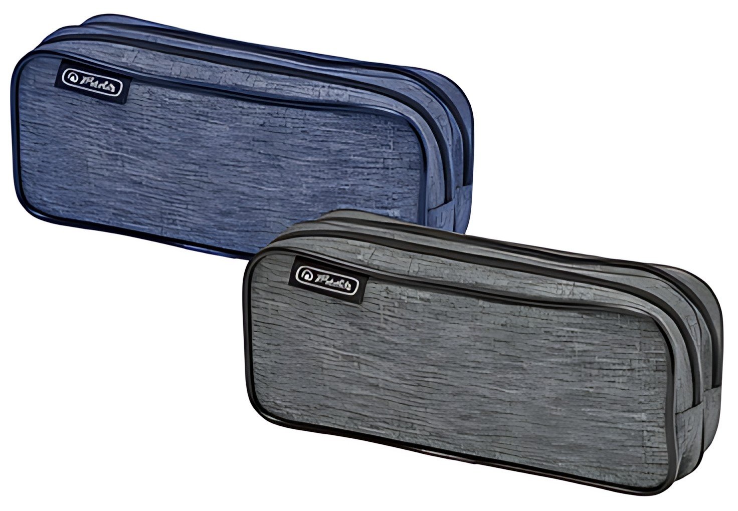 herlitz Trousse double "Knitted Fabric", assorti