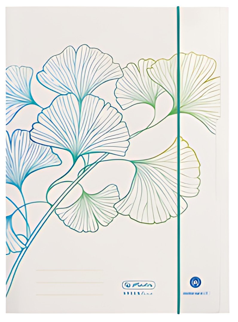 herlitz Chemise à rabats GREENline Ginkgo, A4
