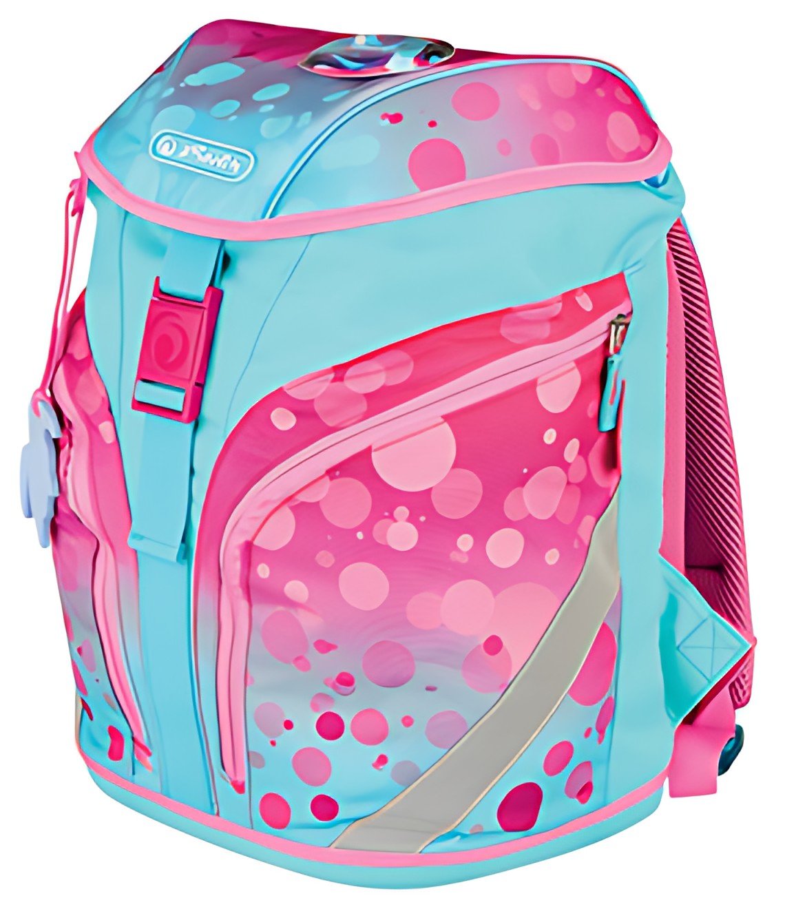 herlitz Sac à dos scolaire SoftLight Plus "Pink Bubbles"
