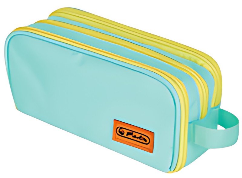 herlitz Trousse à deux compartiments université, menthe/