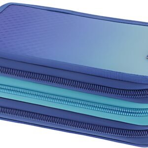 herlitz Etui scolaire TriCase "Dip Dye Blue", 31 pièces
