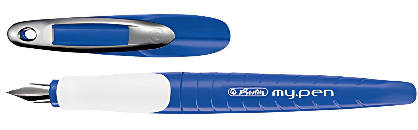 herlitz Stylo plume my.pen, largeur de plume: M, bleu/blanc