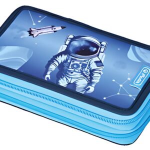 herlitz Étui scolaire double "Cosmic Explorer", 23 pièces