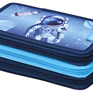herlitz Étui scolaire triple "Cosmic Explorer", 31 pièces