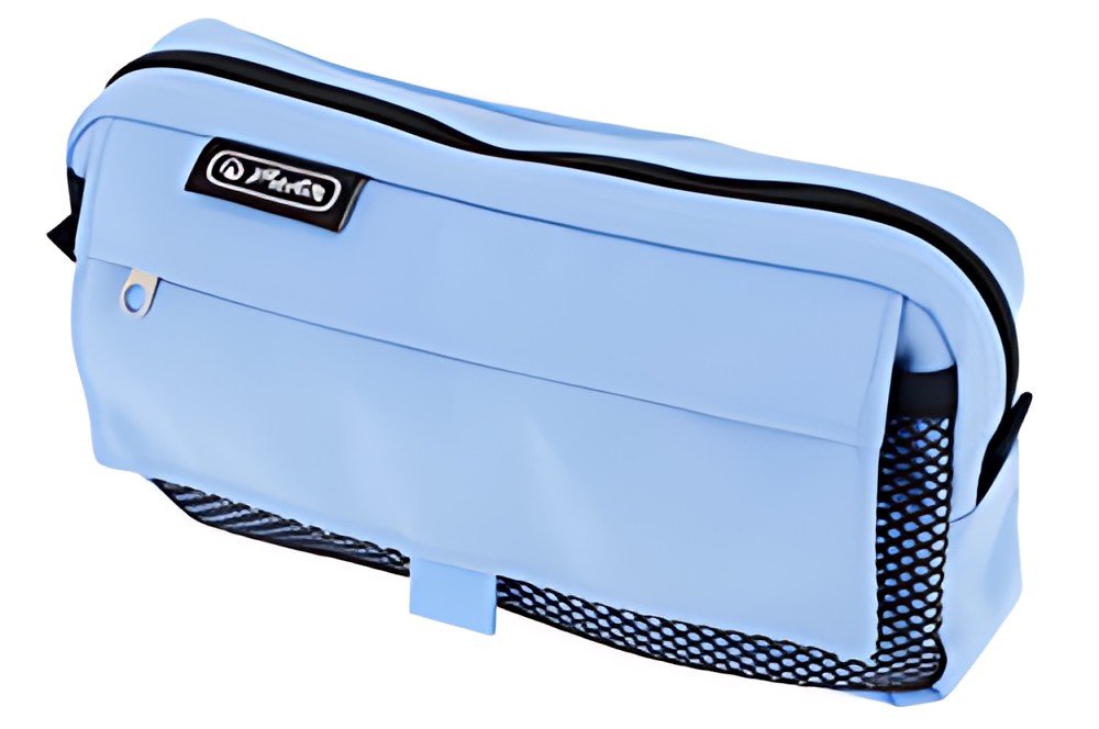 trousse herlitz avec pochette en filet "Pastel Mix"