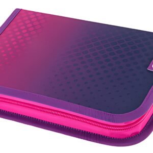 valise étudiante herlitz "Dip Dye rose/violet", 31 pièces