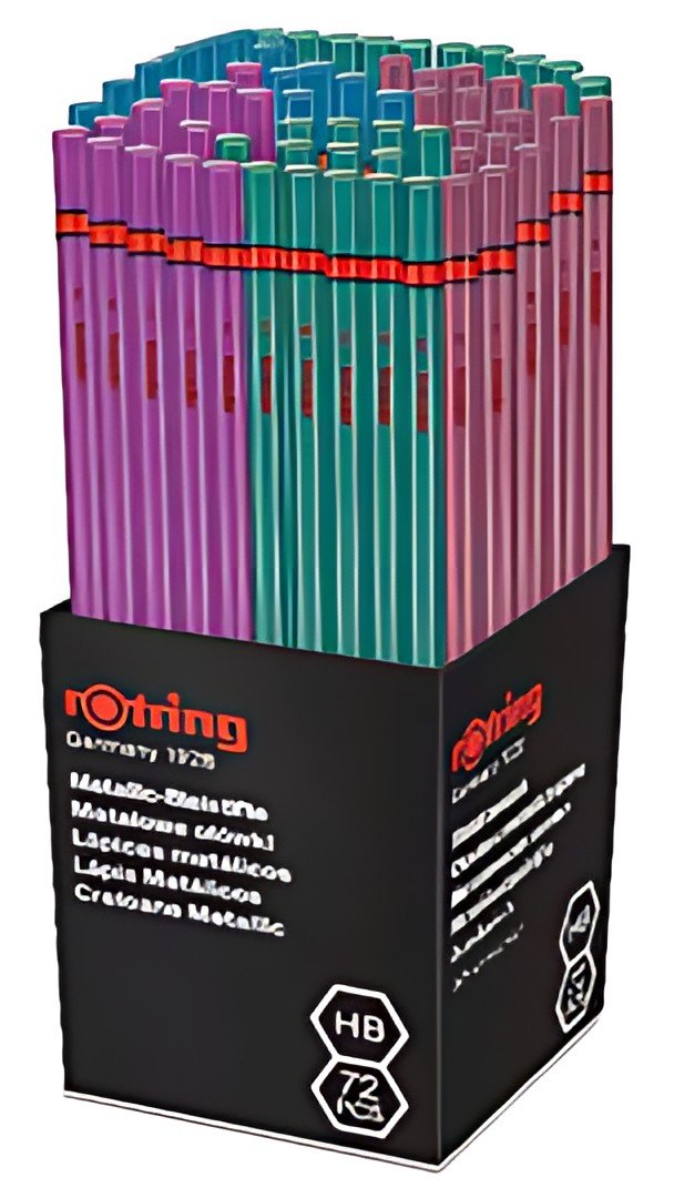 rotring Crayon à papier METALLIC, dans un pot de 72