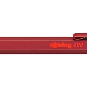 rotring Stylo à bille rétractable 600, rouge métallique