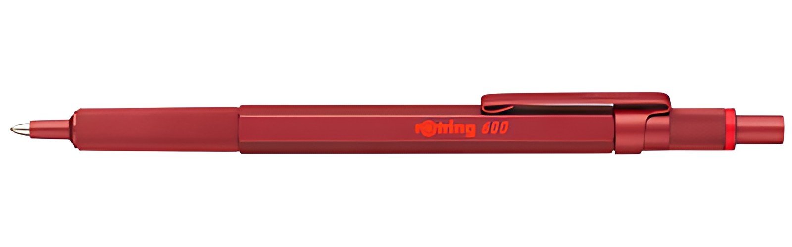 rotring Stylo à bille rétractable 600, rouge métallique