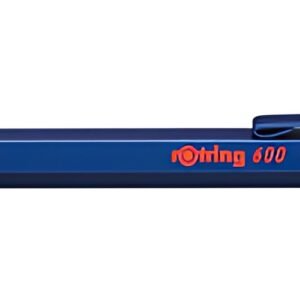 rotring Stylo à bille rétractable 600, bleu métallique