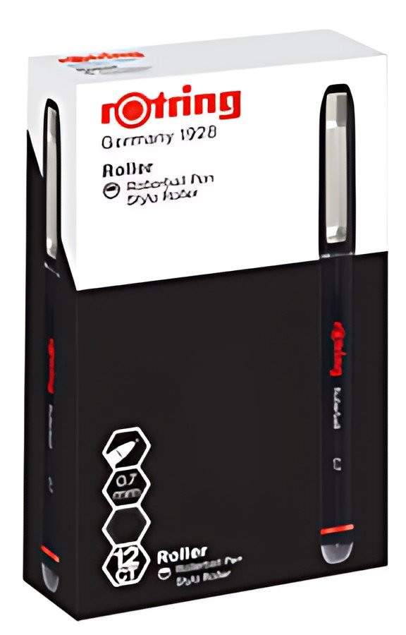 rotring Stylo roller Rollerball, largeur tracé: 0,7 mm, noir