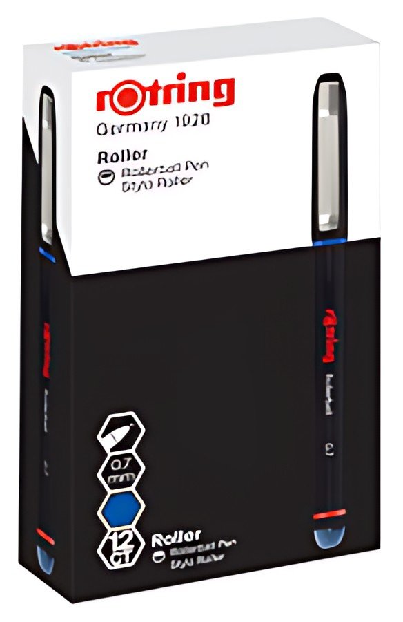 rotring Stylo roller Rollerball, largeur tracé: 0,7 mm, bleu