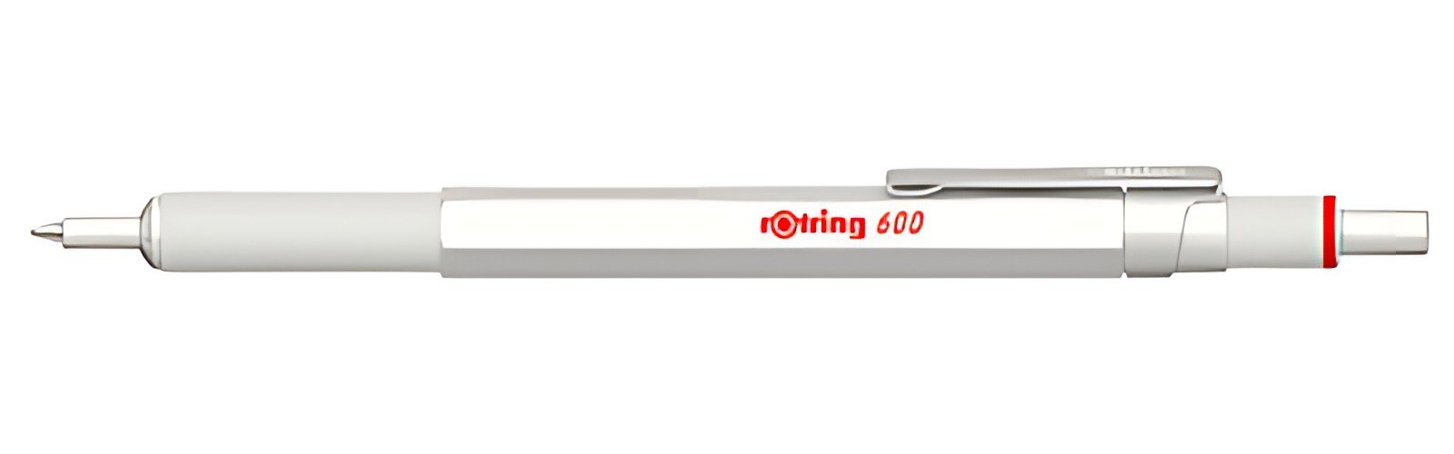 rotring Stylo à bille rétractable 600, perle blanche