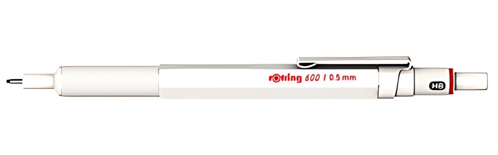 rotring Porte-mine 600 Metallic, 0,5 mm, blanc perle