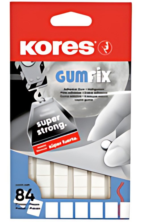 Kores pâte adhésive "GUMFIX", bandes pré-poinçonnées