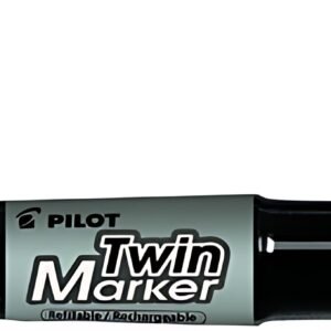 PILOT Marqueur permanent Twin Marker Jumbo, noir
