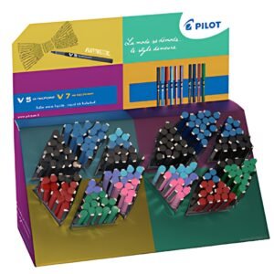 PILOT Stylo roller Hi-Tecpoint V5/V7, présentoir de 180