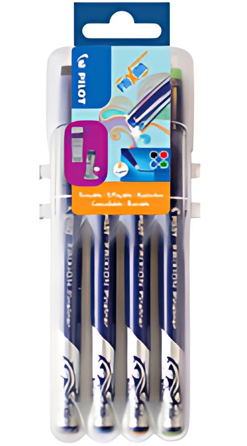 PILOT Stylo feutre Fineliner FRIXION EVOLUTIVE SET, étui 4