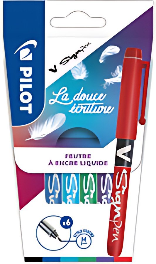 PILOT Stylo feutre V Sign Pen, étui de 6 pièces