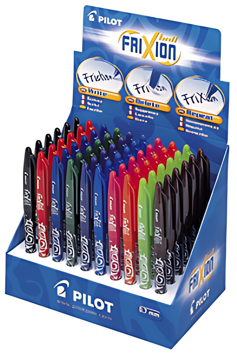 PILOT Stylo roller FRIXION BALL 07, présentoir de 60 pièces