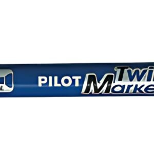 PILOT Marqueur permanent Twin Marker, extra fin, bleu