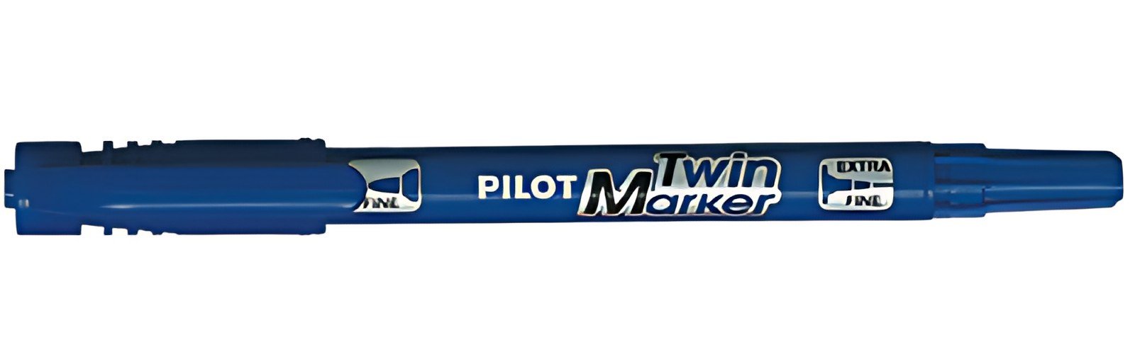 PILOT Marqueur permanent Twin Marker, extra fin, bleu