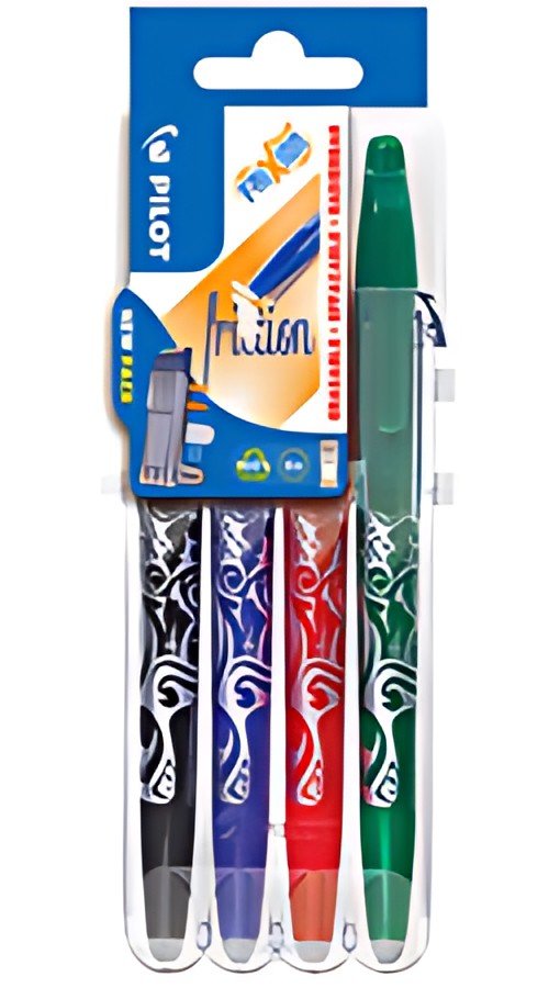 PILOT Stylo roller FRIXION BALL 07 Set2Go, étui de 4 Fun