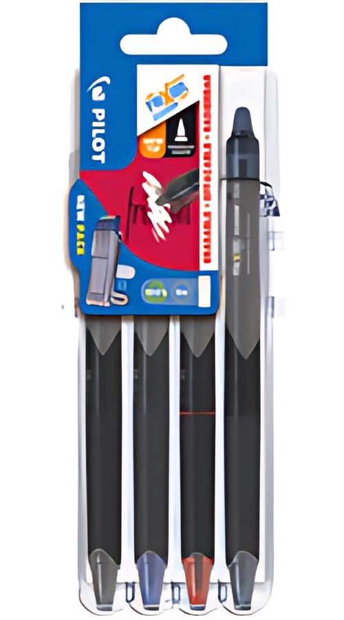 PILOT Stylo roller FRIXION POINT CLICKER Set2Go, étui de 4