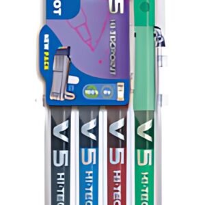 PILOT Stylo roller Hi-Tecpoint V5 Set2Go, étui de 4