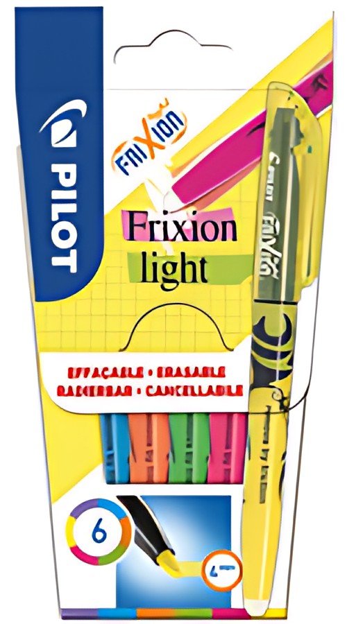 PILOT Surligneur FRIXION light, étui de 6