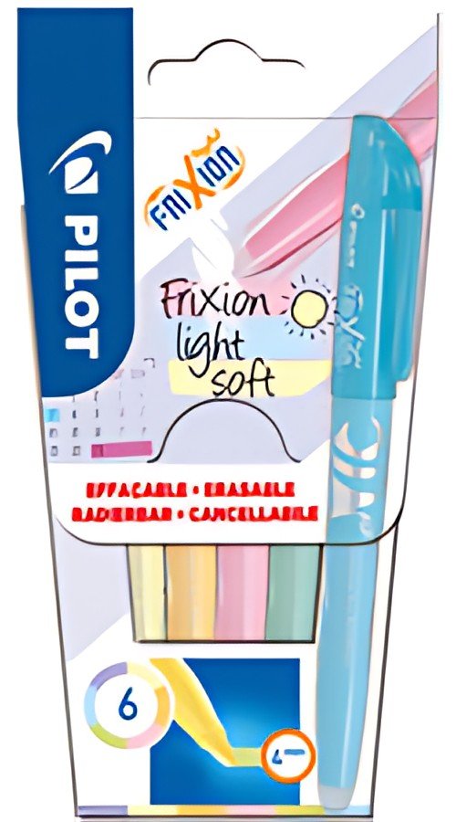 PILOT Surligneur FRIXION light soft, étui de 6