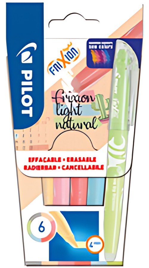 PILOT Surligneur FRIXION light Natural, étui de 6