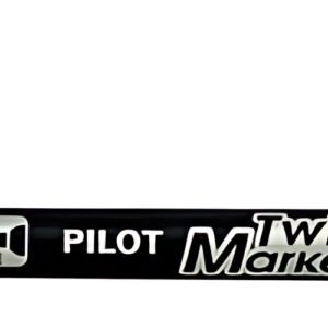 PILOT Marqueur permanent Twin Marker, BONUS PACK, noir