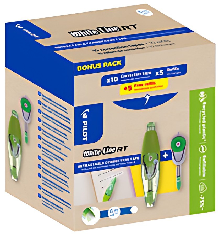 PILOT Roller correcteur WHITE LINE RT, Bonus Pack
