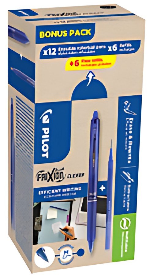 PILOT Stylo roller FRIXION BALL CLICKER 07, BONUS PACK