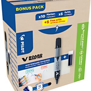PILOT Marqueur V BOARD MASTER, pointe ogive, BONUS PACK