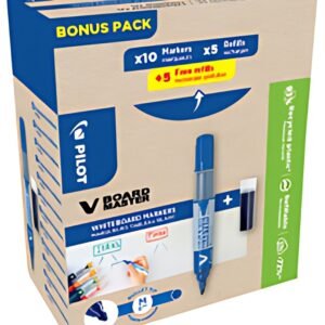 PILOT Marqueur V BOARD MASTER, pointe ogive, BONUS PACK