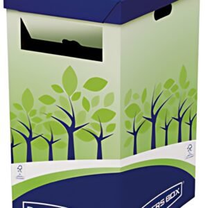 Fellowes BANKERS BOX Collecteur de recyclage, vert/bleu