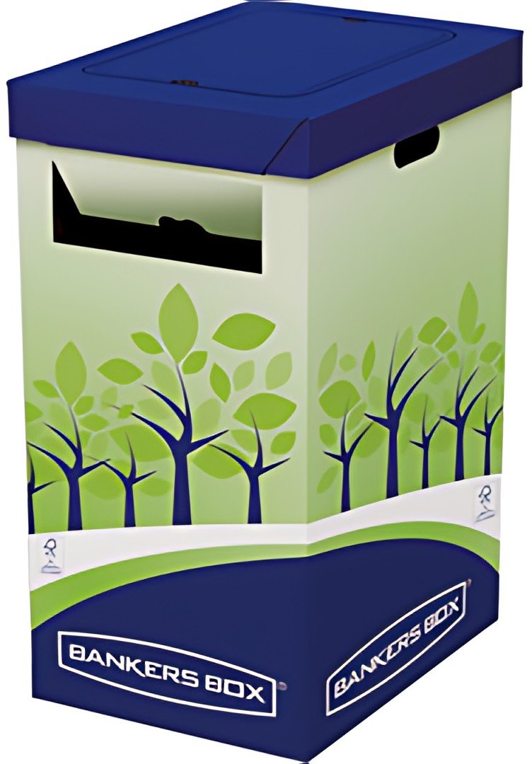 Fellowes BANKERS BOX Collecteur de recyclage, vert/bleu