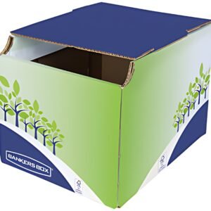Fellowes BANKERS BOX Collecteur de recyclage, vert/bleu
