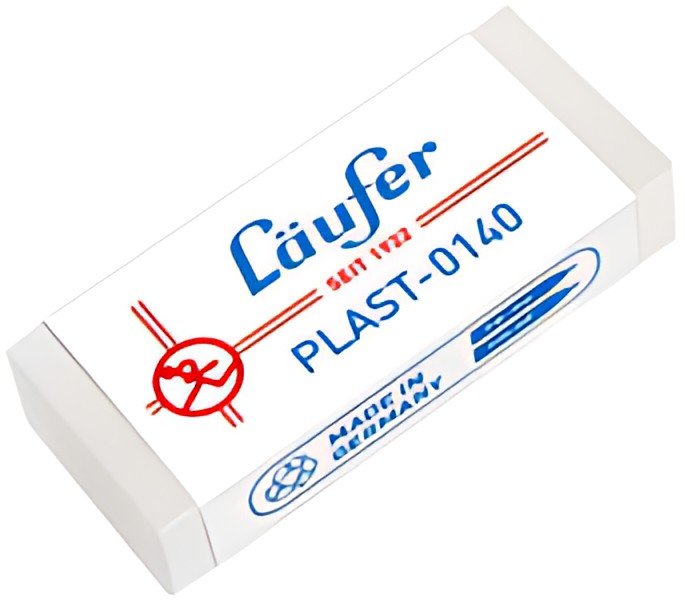 Läufer Gomme en plastique PLAST, transparente