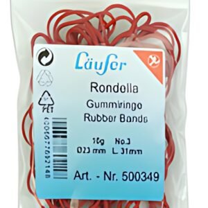 Läufer Bracelets élastiques RONDELLA, 20 mm, 10 g, rouge