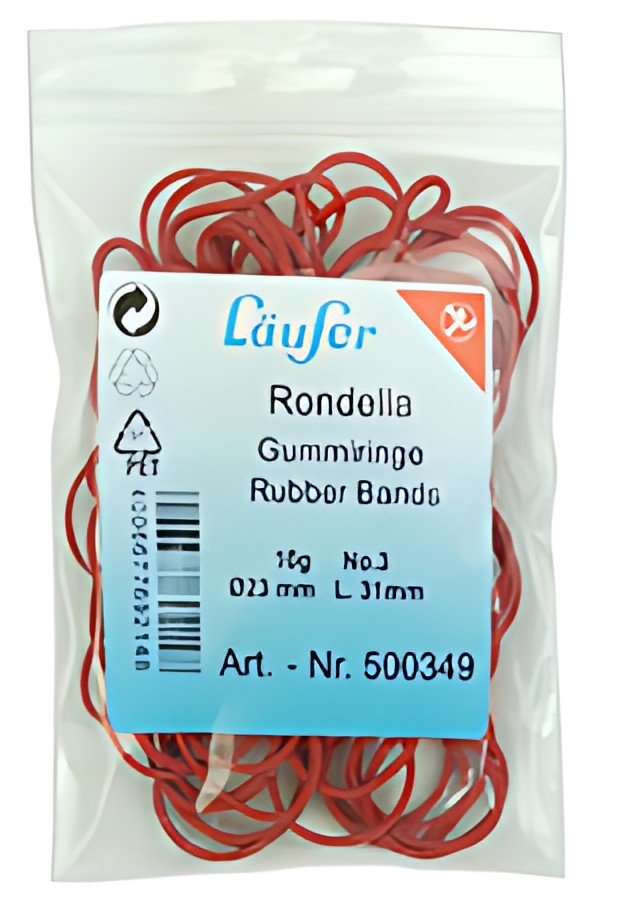 Läufer Bracelets élastiques RONDELLA, 20 mm, 10 g, rouge