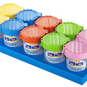 Läufer Gobelet pour pinceaux, gobelet transparent, couvercle