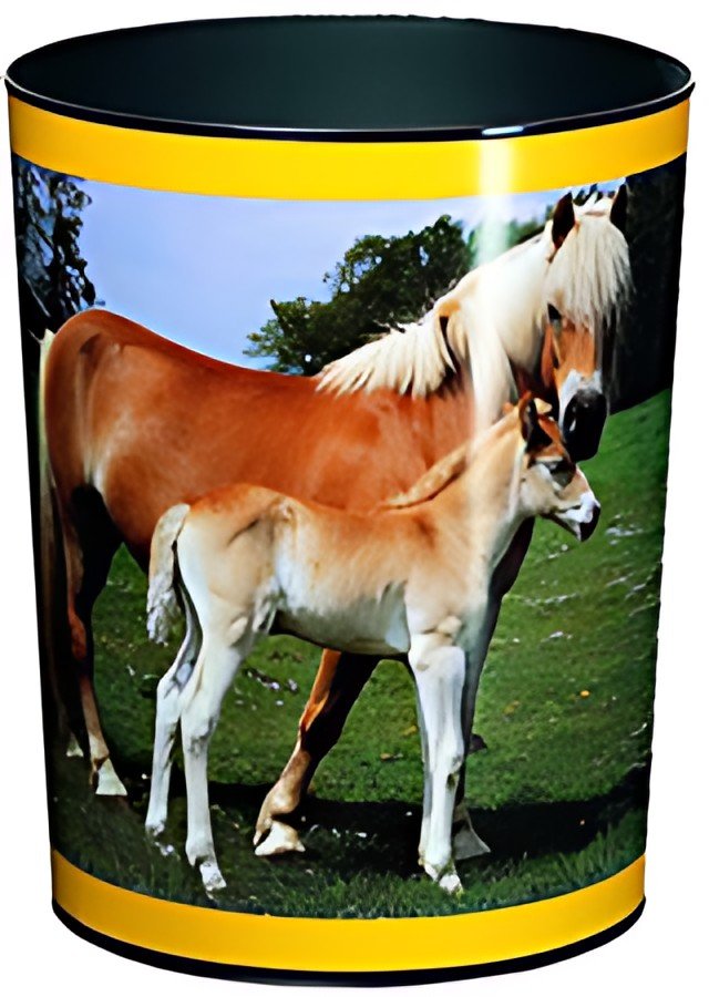 Läufer Corbeille à papier "Cheval et poulain"