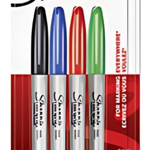 Sharpie Marqueur permanent FINE, blister de 4