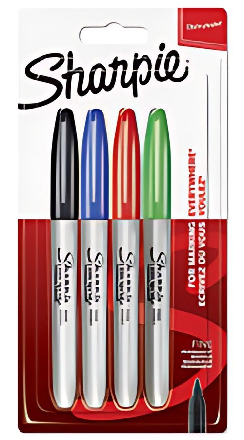 Sharpie Marqueur permanent FINE, blister de 4