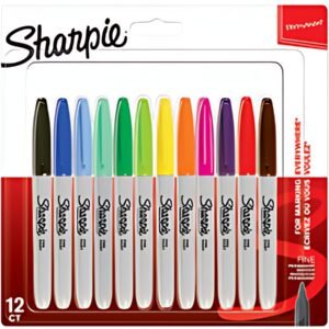 Sharpie Marqueur permanent FINE, blister de 12